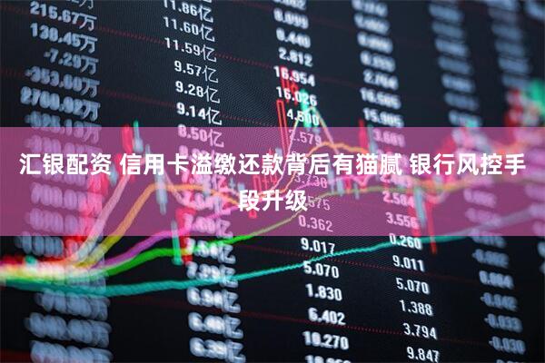 汇银配资 信用卡溢缴还款背后有猫腻 银行风控手段升级